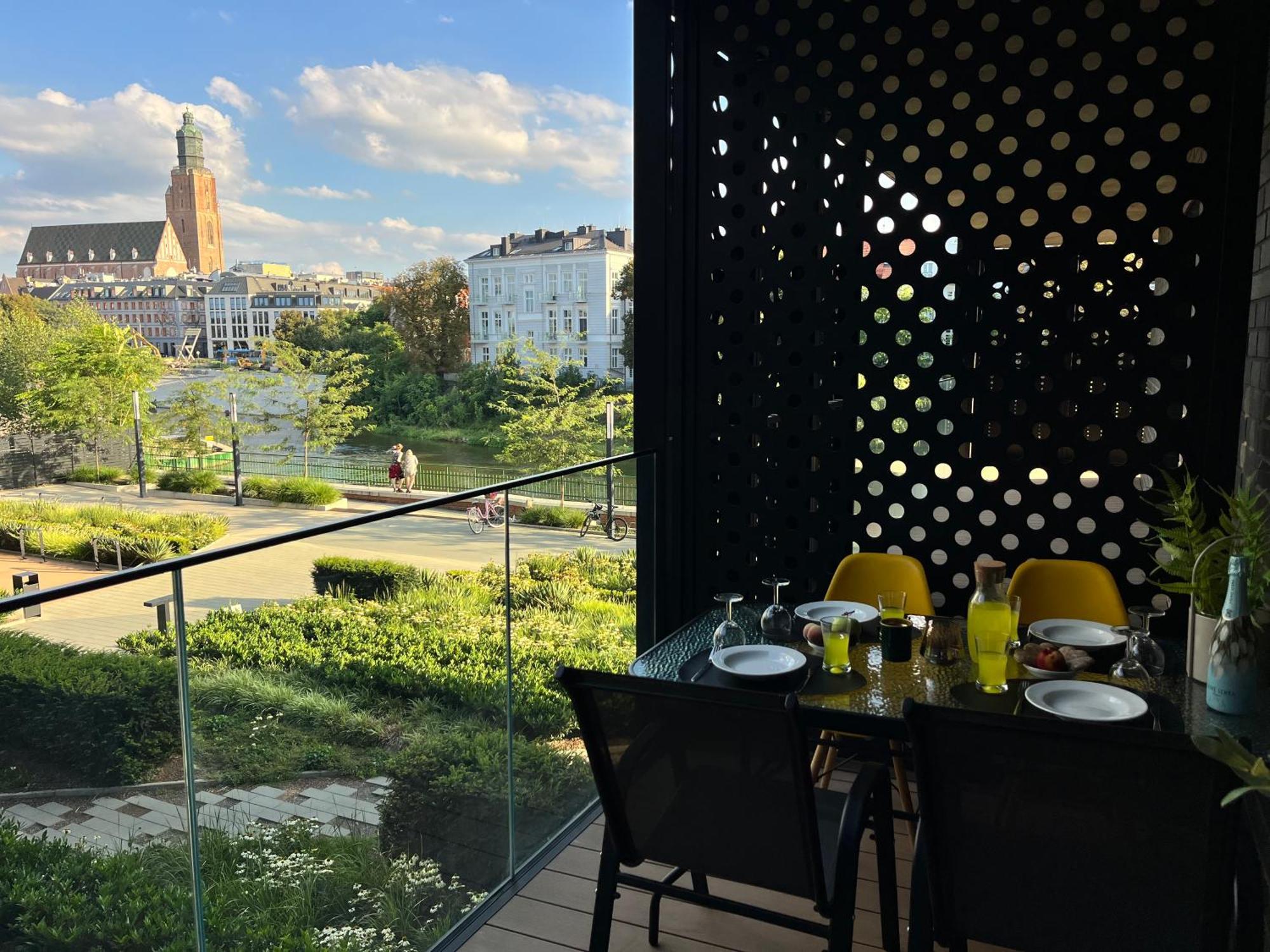 Apartament Z Tarasem I Widokiem Na Rzeke Wroapart-Pl - Apartment With Terrace And River View Wroapart Вроцлав Екстериор снимка